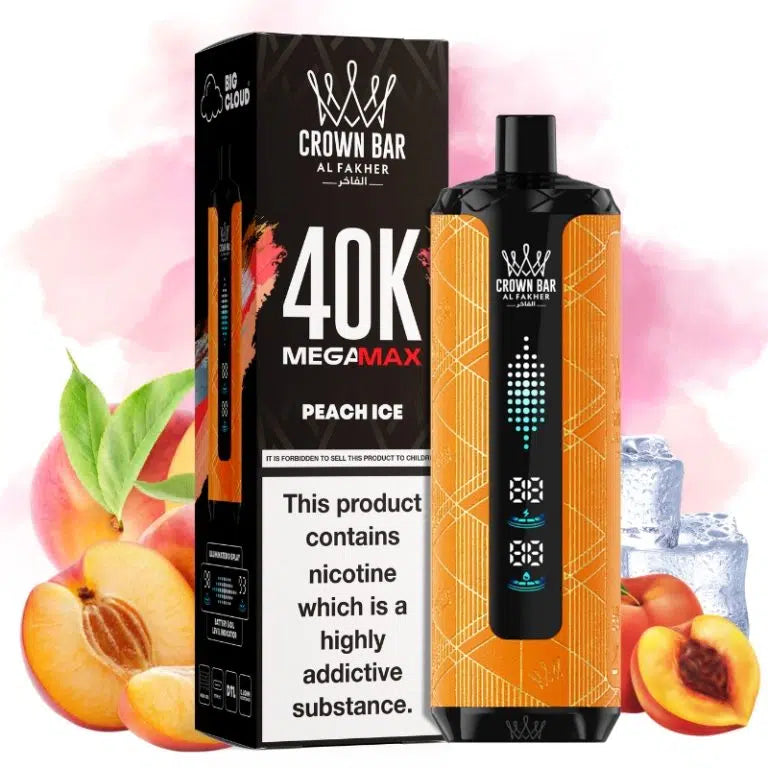 Al Fakher Mega Max 40000 Peach Ice Flavor