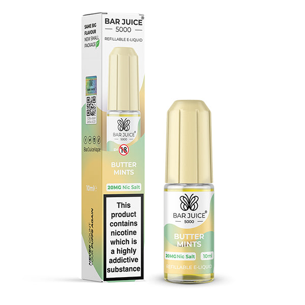 Bar Juice 5000 20mg Nic Salt 10ml, Butter Mints Flavours, Vape Auraa UK