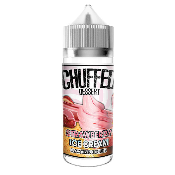 Chuffed Dessert - Strawberry Ice Cream 0mg 100ml Shortfill E-Liquid, Vape Auraa UK
