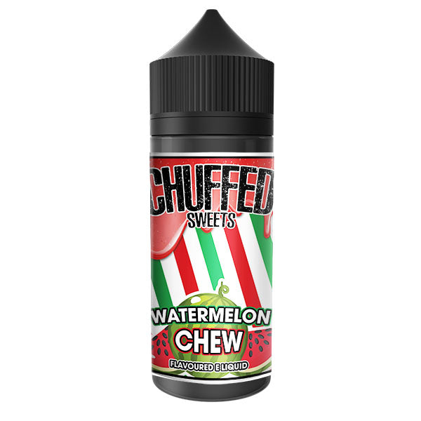 Chuffed Sweets - Watermelon Chew 0mg 100ml Shortfill E-Liquid, Vape Auraa UK