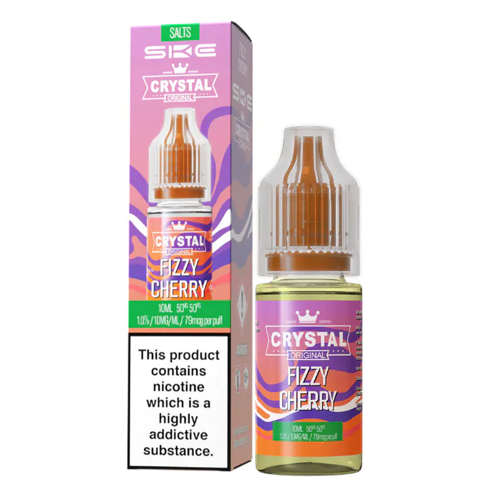 Crystal Nic Salts - Fizzy Cherry - 10ml E-liquid