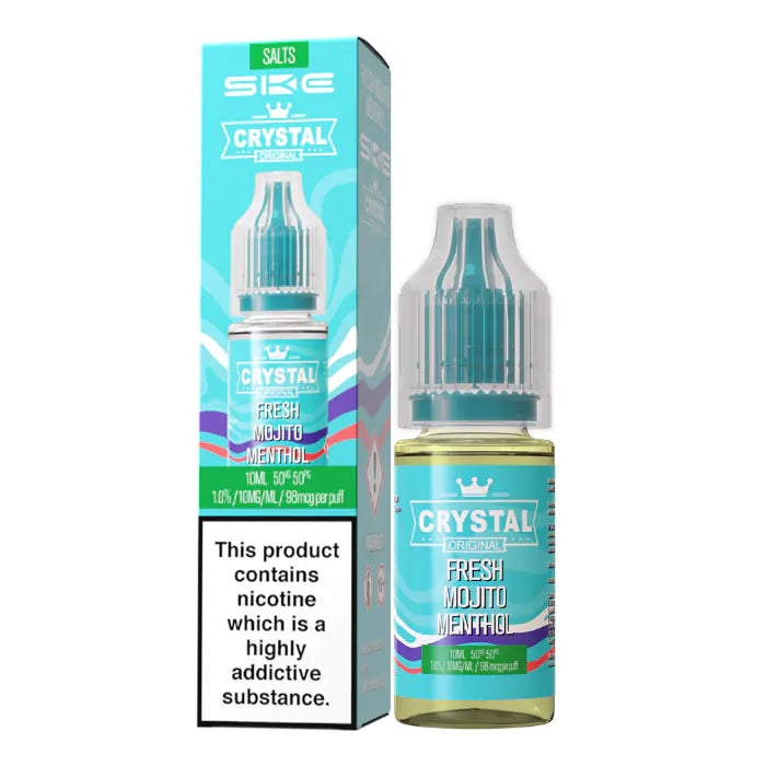 Crystal Nic Salts - Fresh Mojito Menthol - 10ml E-liquid