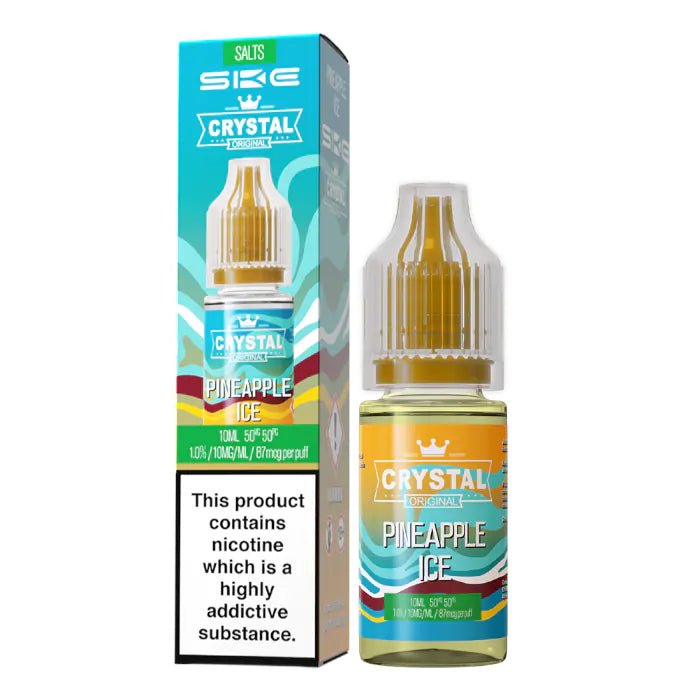 Crystal Nic Salts - Pineapple Ice - 10ml E-liquid