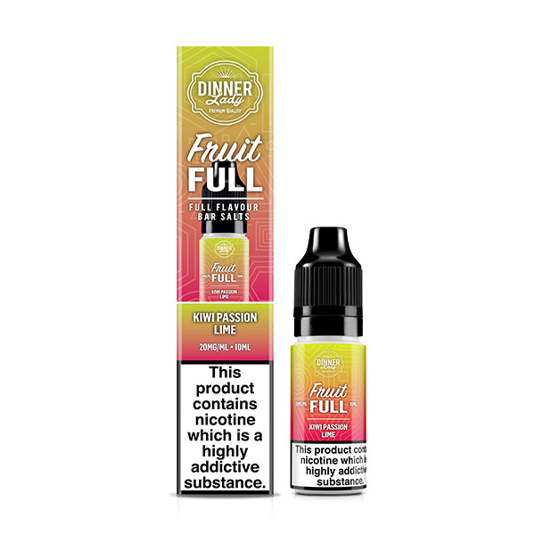 Dinner Lady Fruit Full kiwi Passion lime 5mg 10ml Nic Salt, Vape Auraa UK