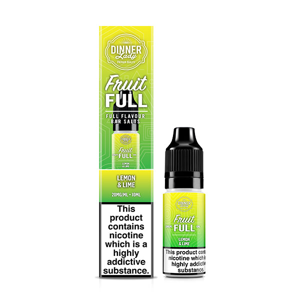 Dinner Lady Fruit Full Lemon & Lime 5mg 10ml Nic Salt, Vape Auraa UK
