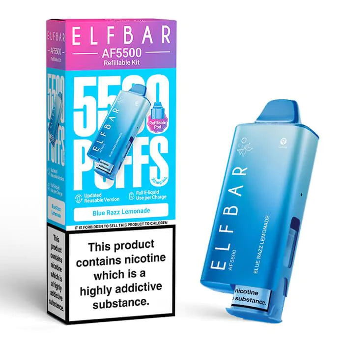 Elfbar AF5500 Prefilled Vape Kit-Blue Razz Lemonade