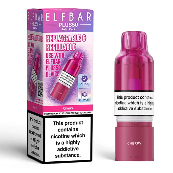 Elfbar Plus50 Prefilled Pods - 1PK-Cherry