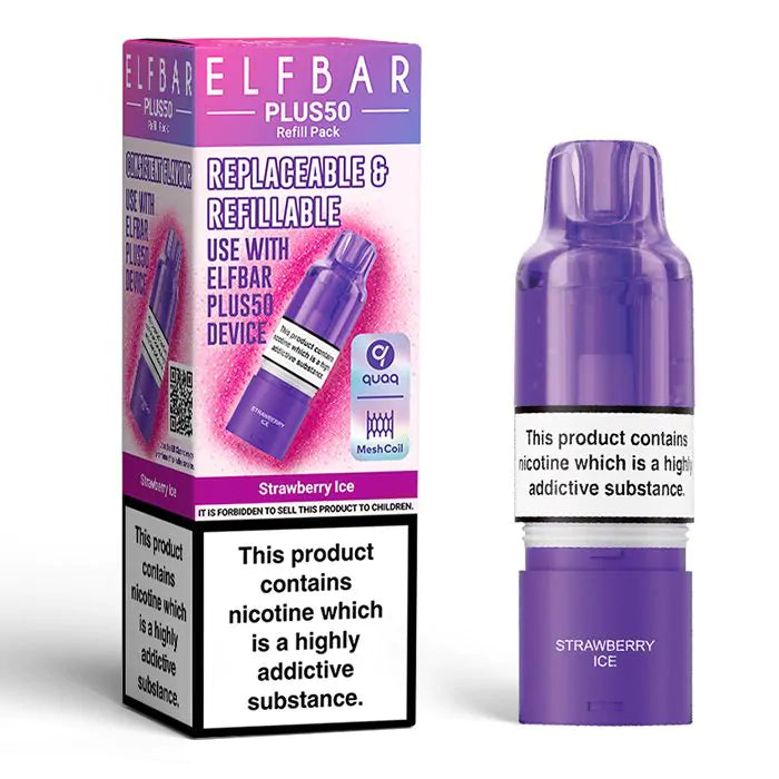 Elfbar Plus50 Prefilled Pods - 1PK-Strawberry Ice