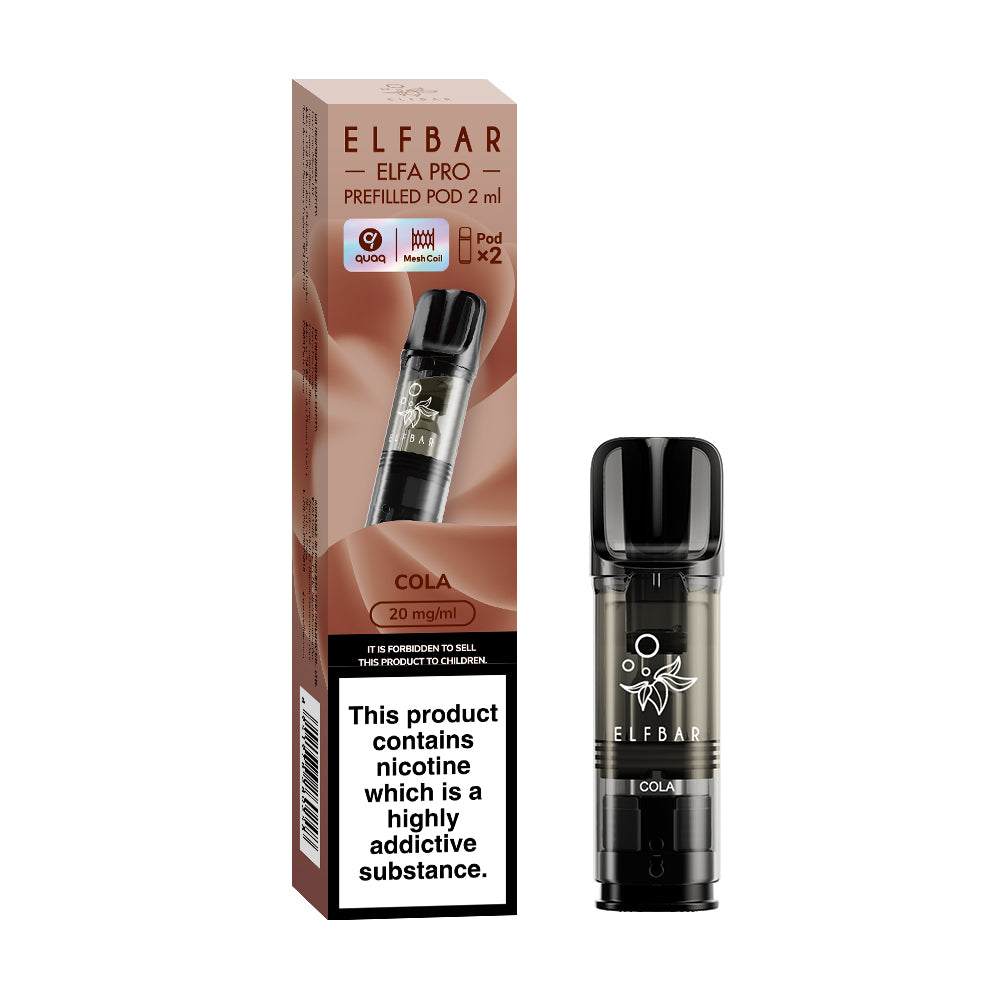 ELFA Pro Prefilled Pods 2packs, Cola Flavour, Vape Aura UK