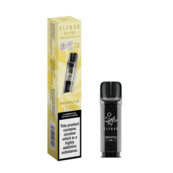 ELFA Pro Prefilled Pods 2packs, Pineapple Ice Flavour, Vape Aura UK