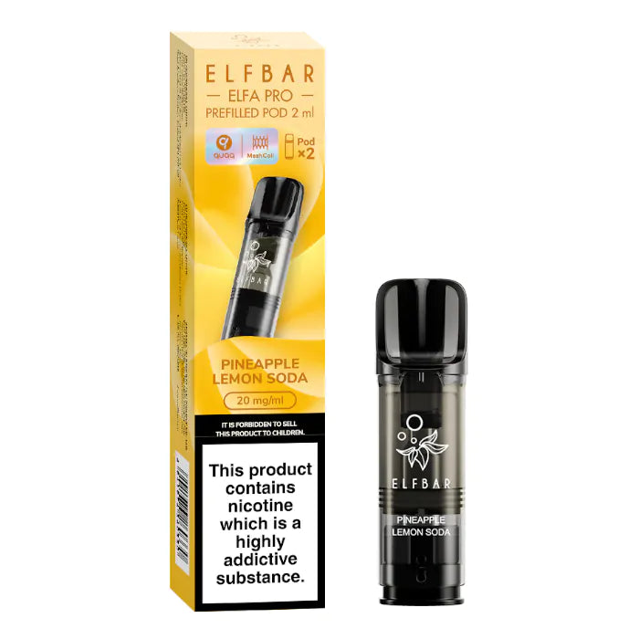 ELFBAR Elfa Pro Prefilled Pods - 20mg - 2PK-Pineapple Lemon Qi