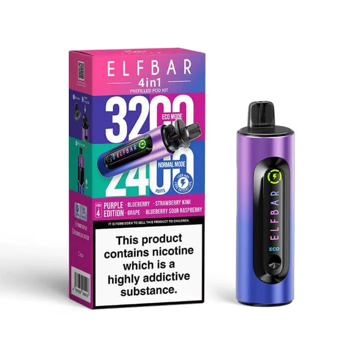 ELFBAR 4-in-1 Prefilled Kit-Purple Edition