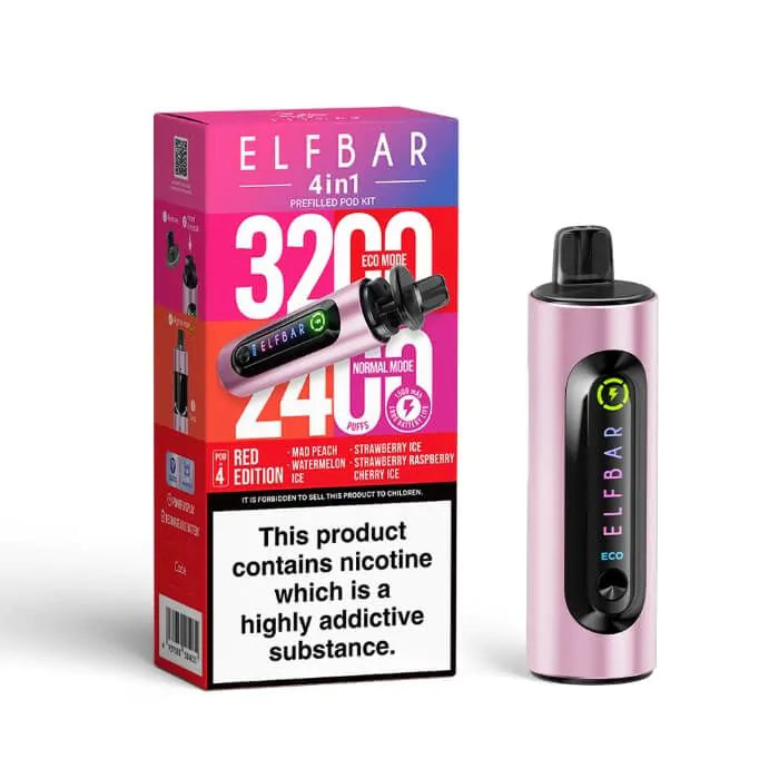 ELFBAR 4-in-1 Prefilled Kit-Red Edition