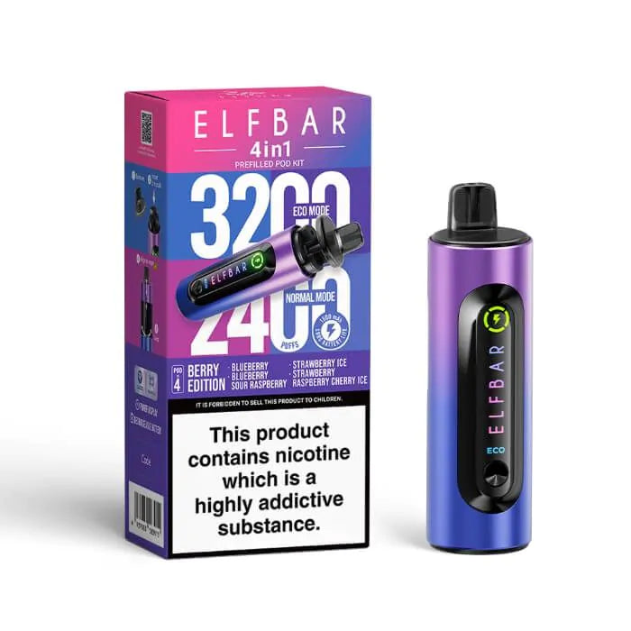 ELFBAR 4-in-1 Prefilled Kit-Berry Edition