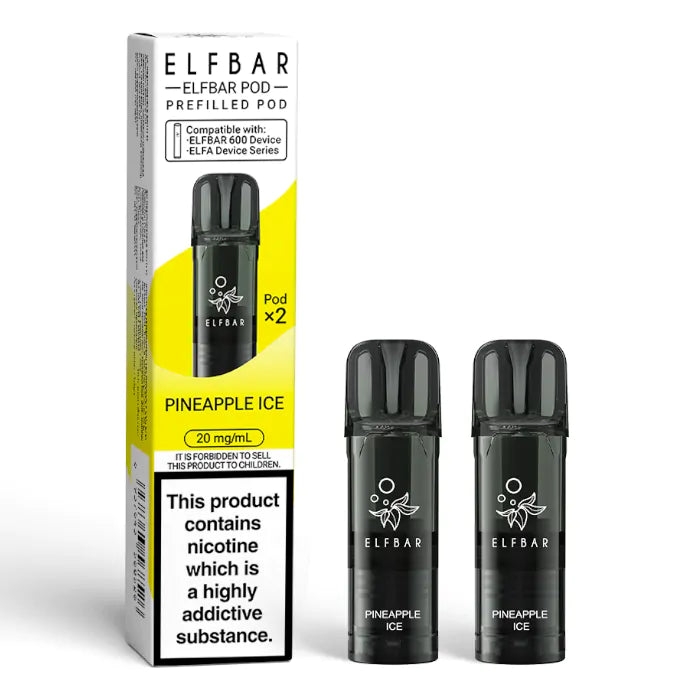 Elfbar 600 Prefilled Pods - 2PK-Pineapple Ice