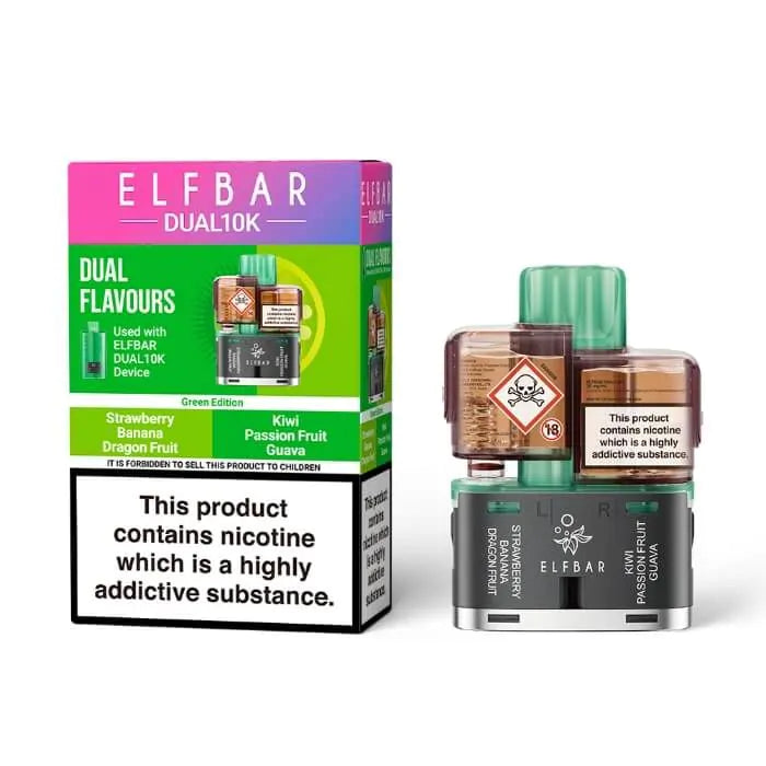 ELFBAR Dual 10K Prefilled Pods-Green Edition