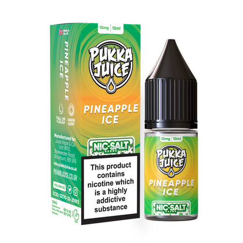 Pukka Juice - Nic Salt Pineapple ICE 10ml E-liquid