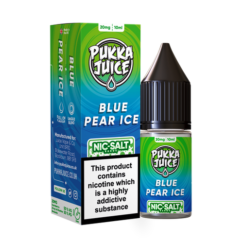 Pukka Juice - Nic Salt Blue Pear Ice 10ml E-liquid