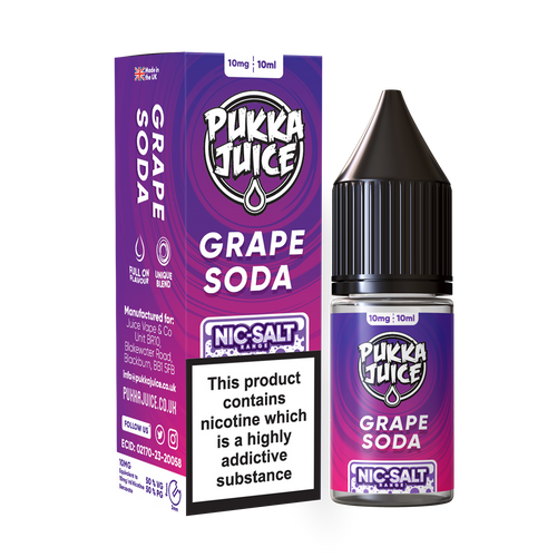 Pukka Juice - Nic Salt Grape Soda 10ml E-liquid