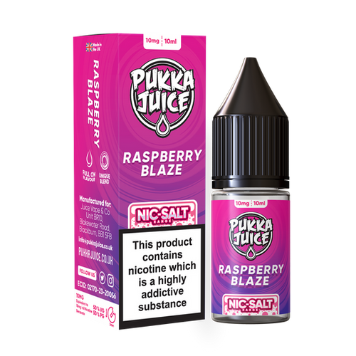 Pukka Juice - Nic Salt Raspberry Blaze 10ml E-liquid