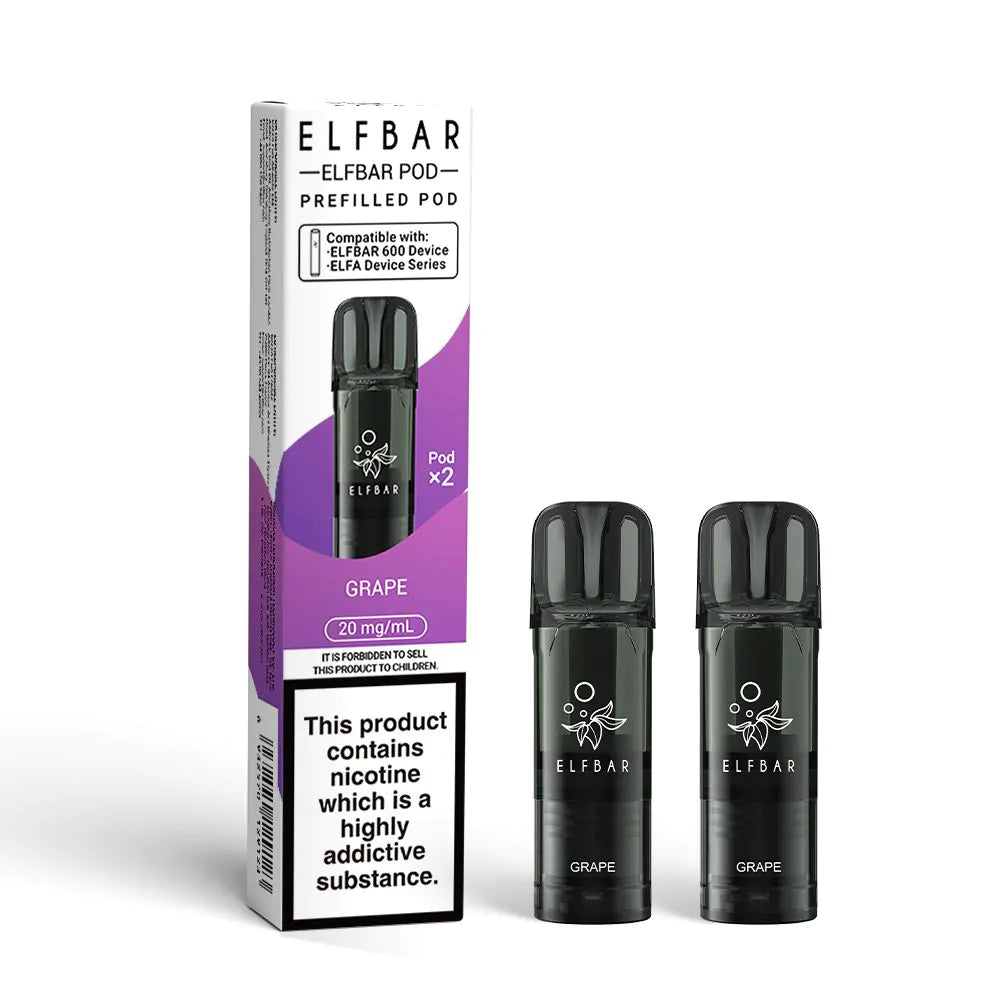 Elfbar 600 Prefilled Pods - 2PK-Grape