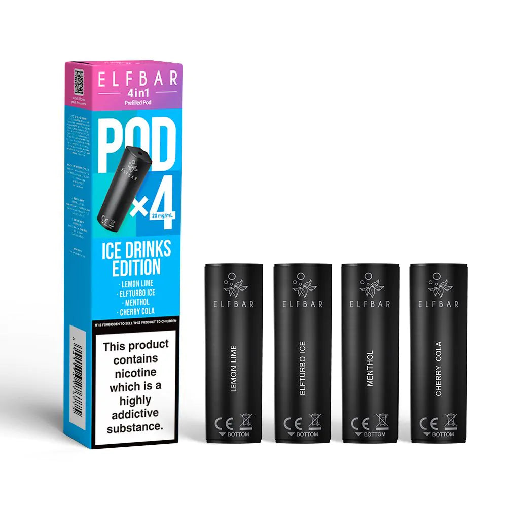 ELFBAR 4-in-1 Prefilled Pods - 4PK-Ice Drinks Edition