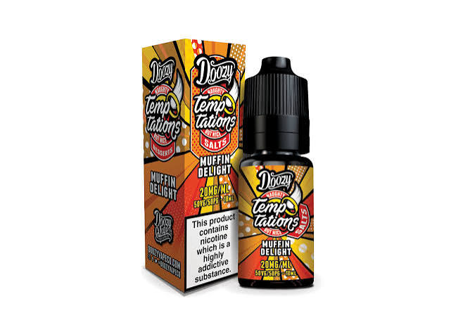 DOOZY VAPE TEMPTATIONS SALTS MUFFIN DELIGHT 50/50 10ML E-LIQUID