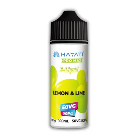 Hayati Pro Max 50/50 - Lemon & Lime 0mg 100ml Shortfill