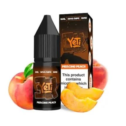 Yeti 3k Bar Salt- Piercing Peach 10ml E Liquid