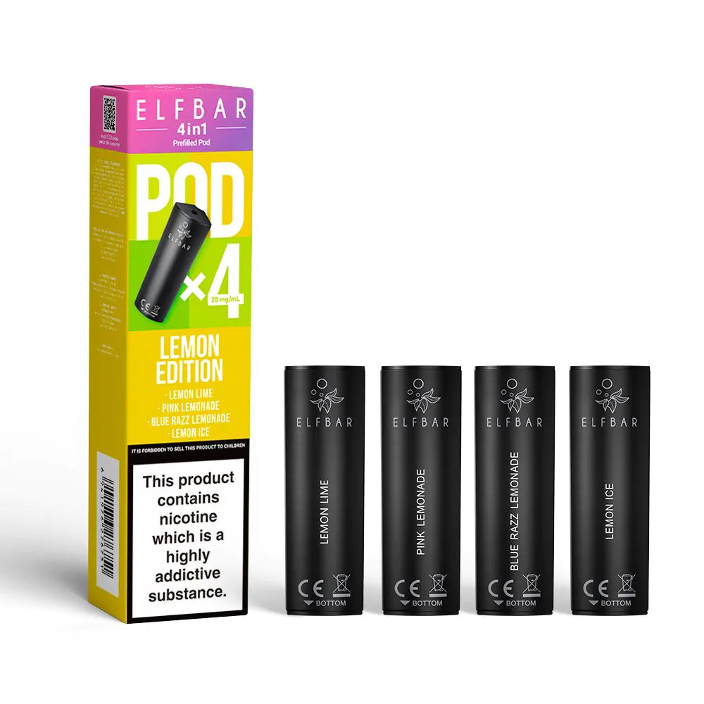 ELFBAR 4-in-1 Prefilled Pods - 4PK-Lemon Edition