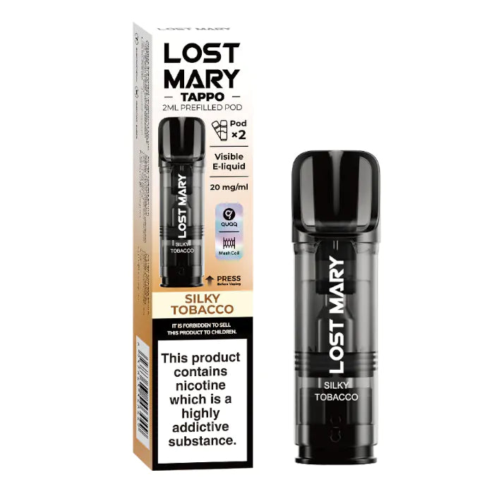 Lost Mary Tappo Prefilled Pods - Silky Tobacco - 2PK