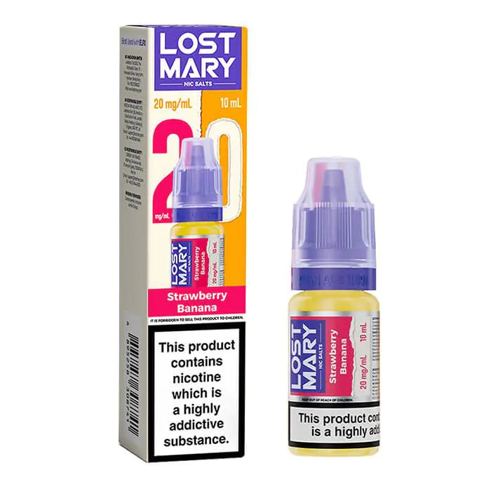 Lost Mary Nic Salt - Strawberry Banana - 10ml E-Liquid