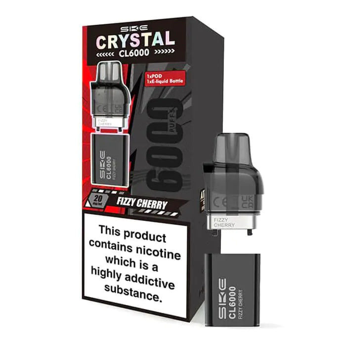 SKE Crystal CL6000 Prefilled Pod - Fizzy Cherry