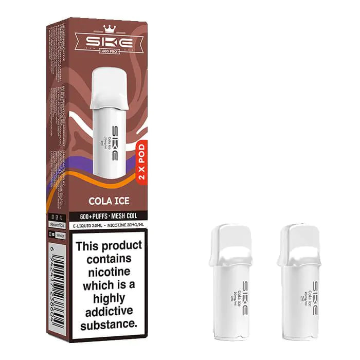 SKE Crystal Pro 600 Prefilled Pods - Cola Ice - 2PK