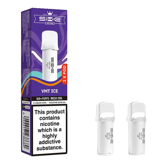 SKE Crystal Pro 600 Prefilled Pods - VMT Ice - 2PK