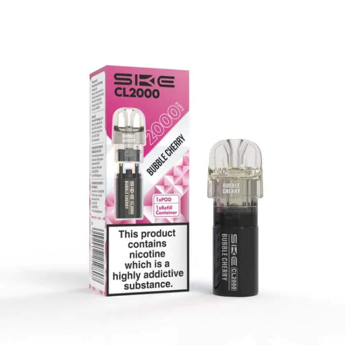SKE Crystal CL2000 Prefilled Pods - Bubble Cherry