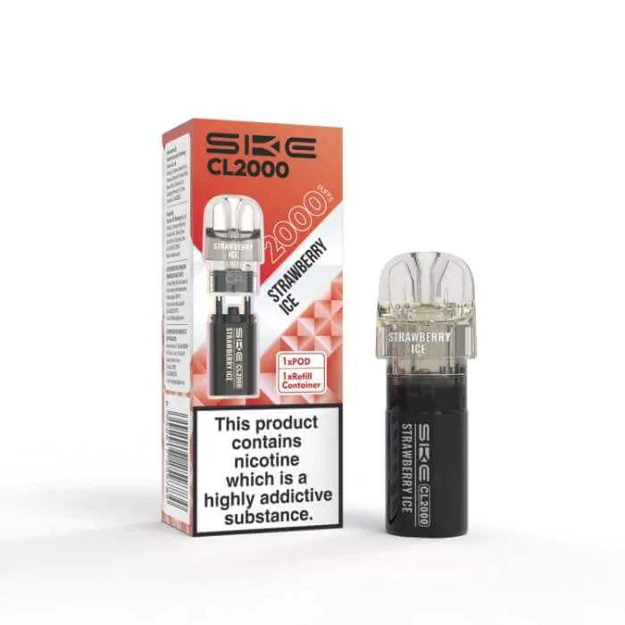 SKE Crystal CL2000 Prefilled Pods - Strawberry Ice