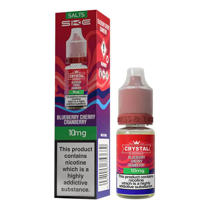 Crystal Nic Salts - Blueberry Cherry Cranberry - 10ml E-liquid