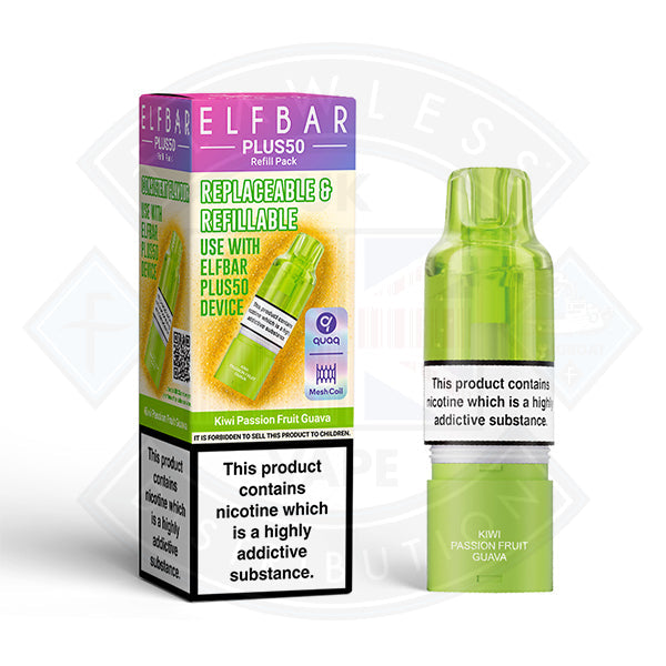 ELFBAR PLUS REFILL PACK 1PC - Kiwi Passion Fruit Guava