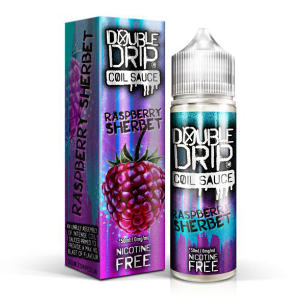 Double Drip Raspberry Sherbet 0mg 50ml Shortfill