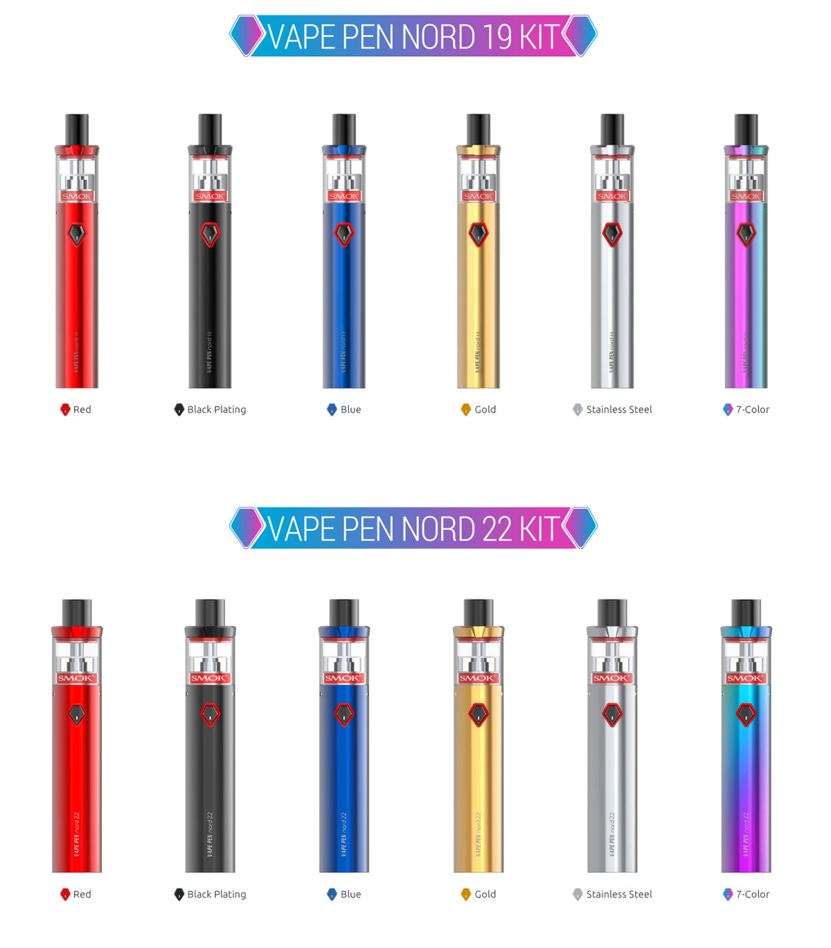 VAPE PEN Nord 19 & 22