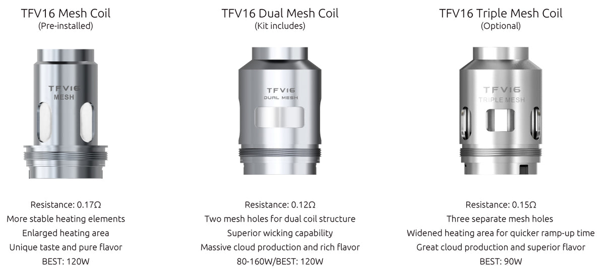 Smok TFV16 Coils 3 pack