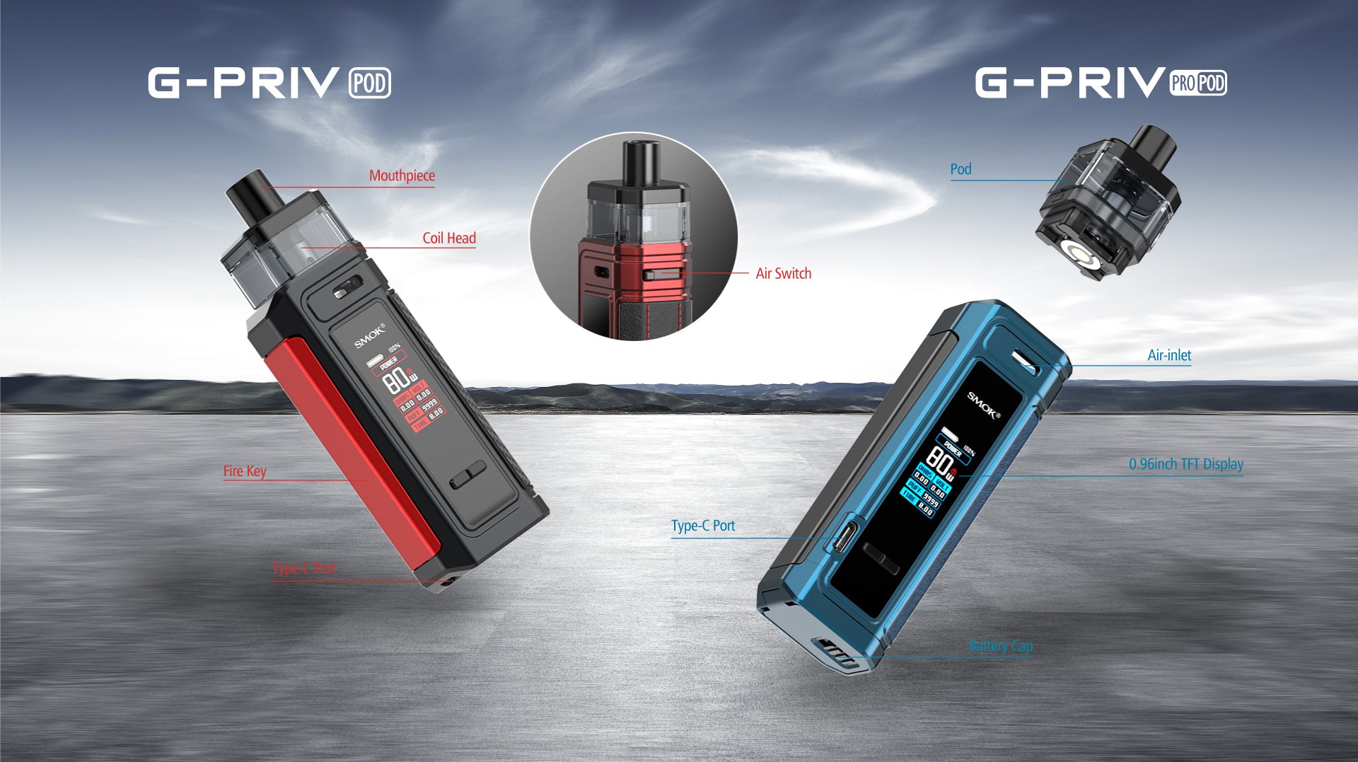 G-PRIV POD KIT & G-PRIV PRO POD KIT