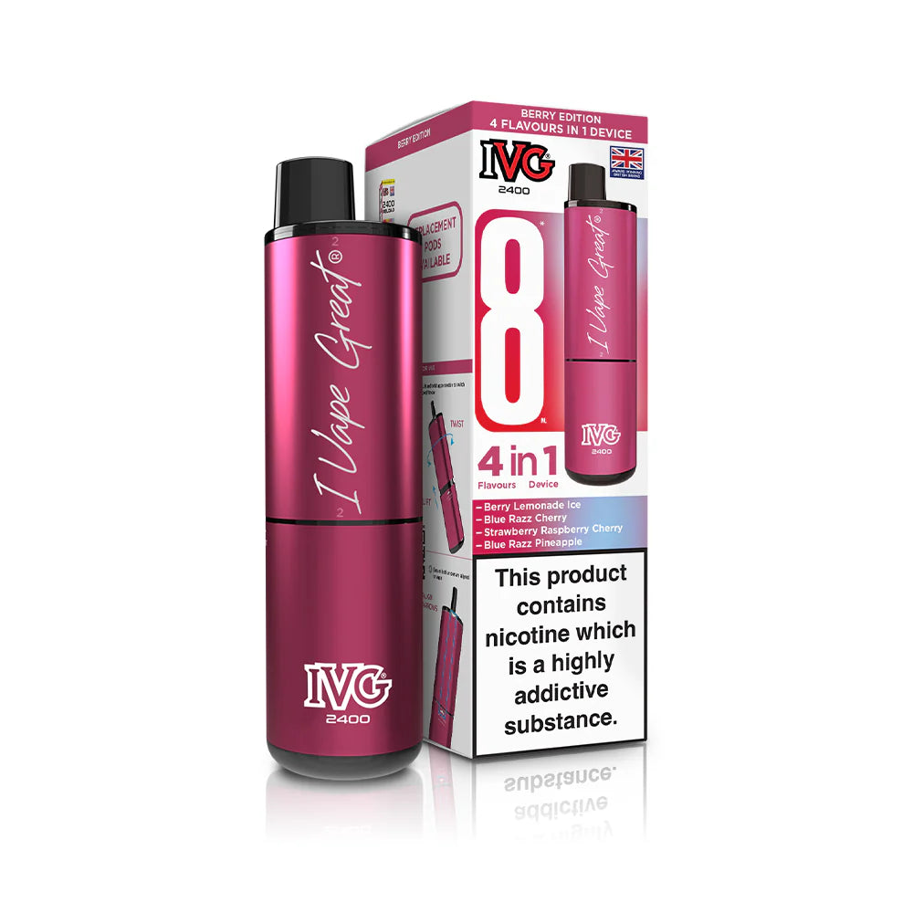IVG 2400 4-in-1 Starter Kit Berry Edition