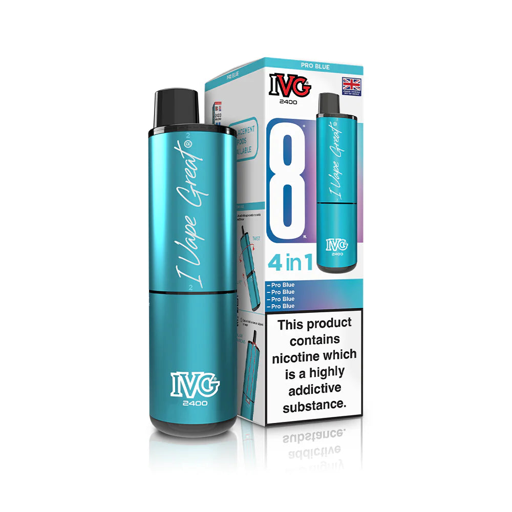 IVG 2400 4-in-1 Starter Kit Pro Blue