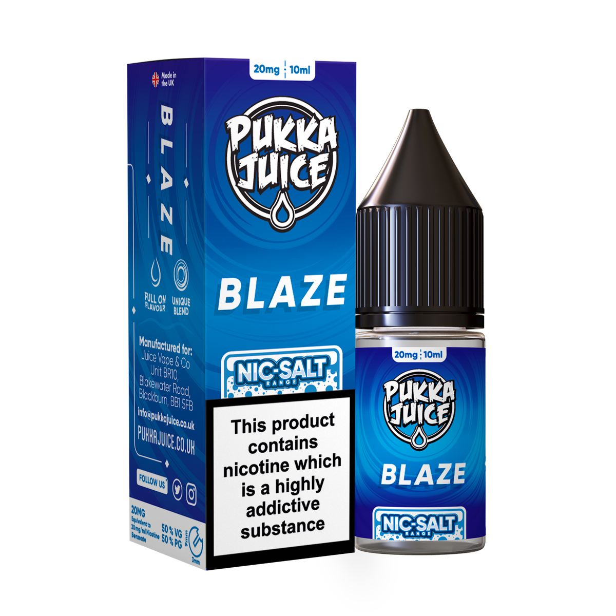 Pukka Juice - Nic Salt Blaze 10ml E-liquid