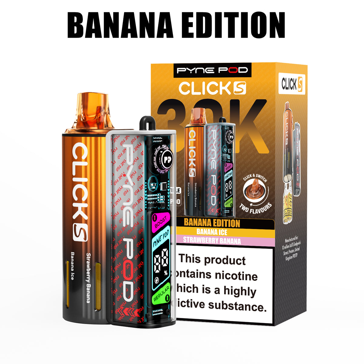 Pyne Pod Click S 30K Prefilled Vape Kit