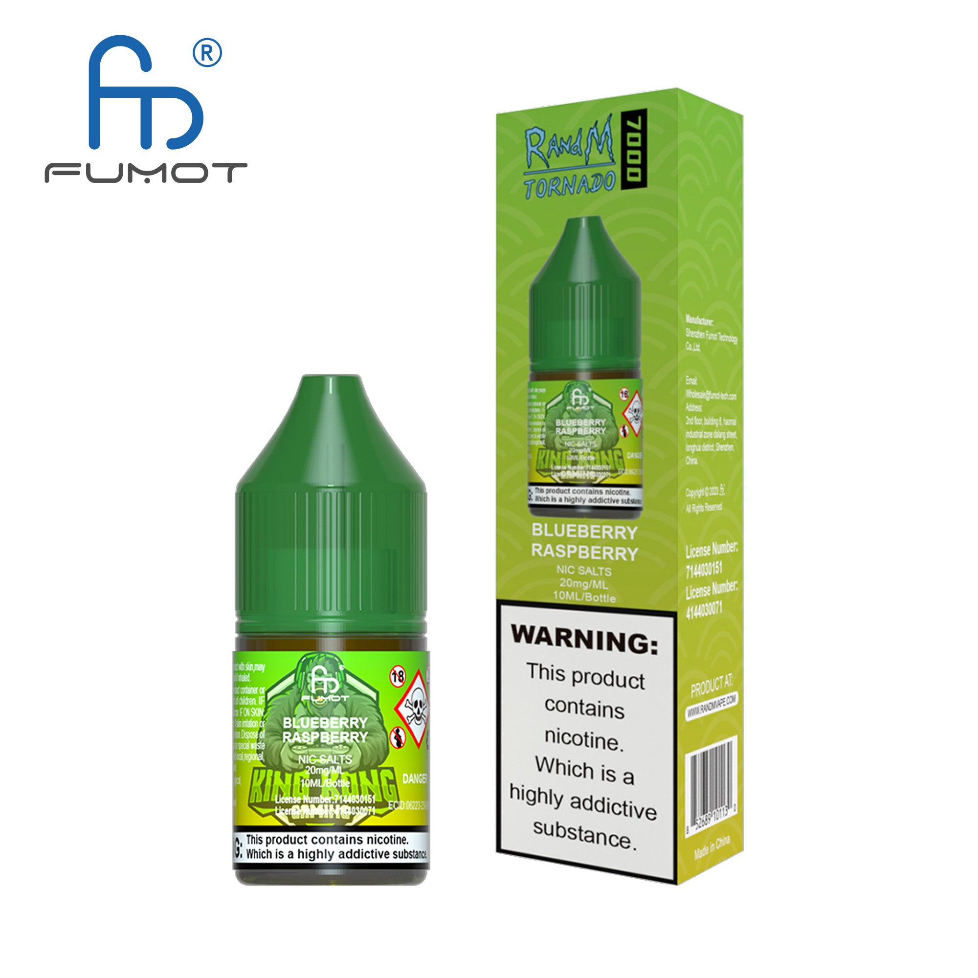 Fumot RandM (Tornado) 7000 (20mg) Nic Salt 10ml
