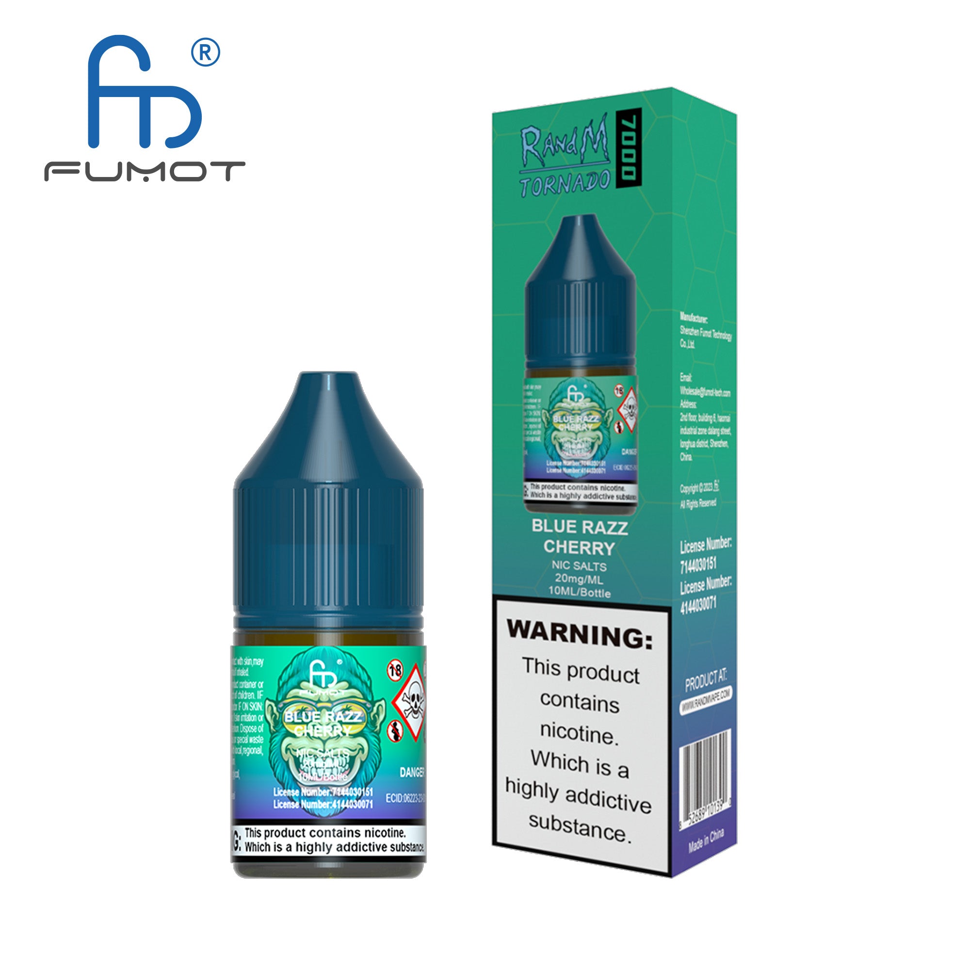 Fumot RandM (Tornado) 7000 (10mg) Nic Salt 10ml