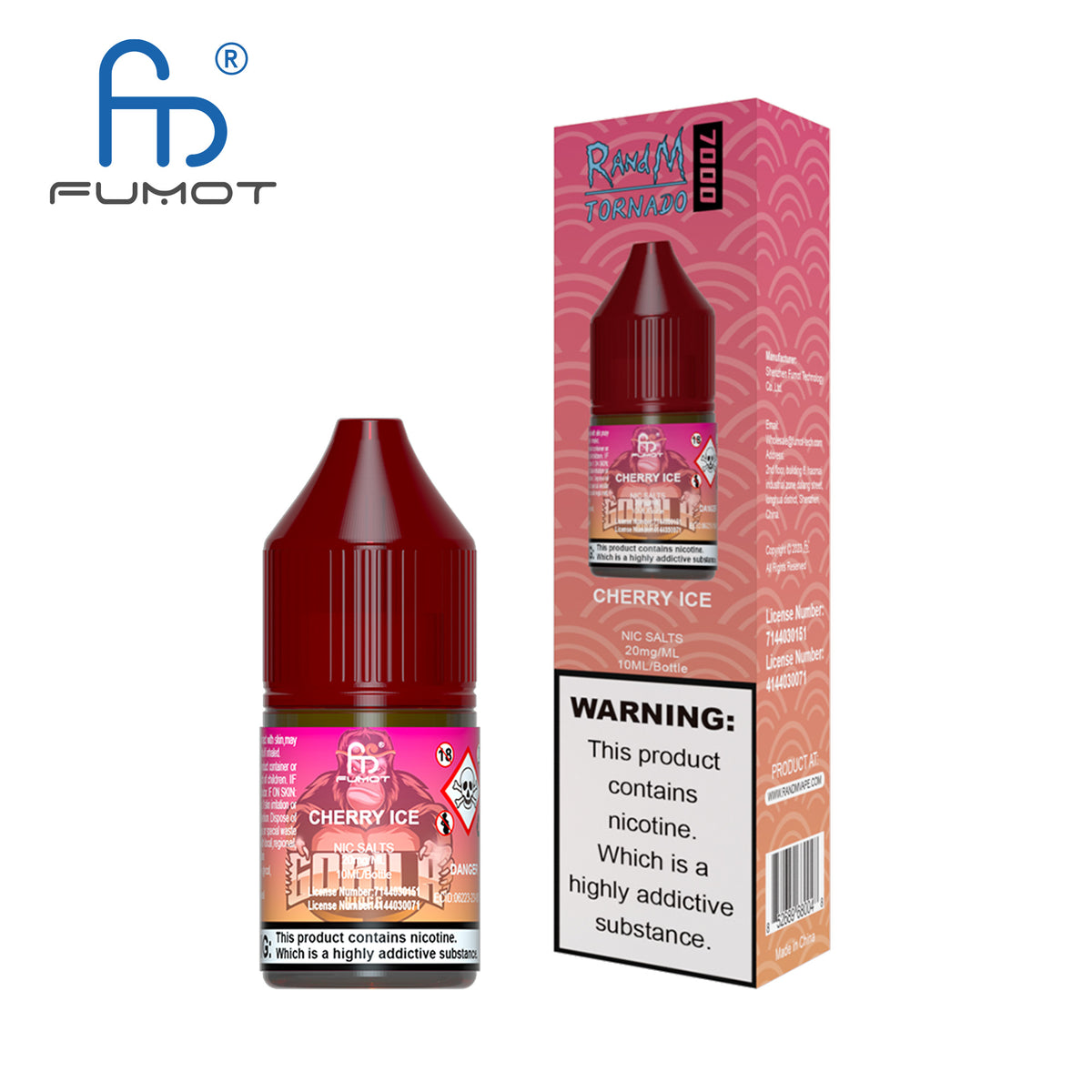 Fumot RandM (Tornado) 7000 (20mg) Nic Salt 10ml